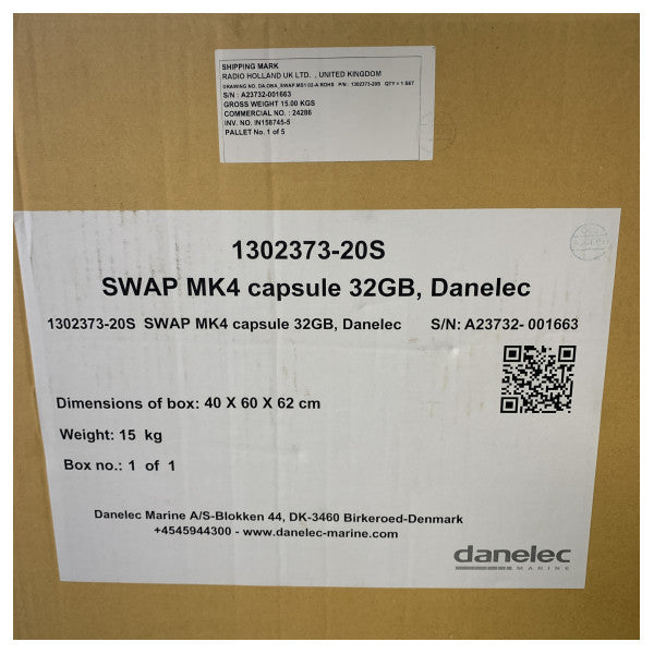 Danelec 1302373-20s Voyage Data Recorder Swap Mk4 32 Go