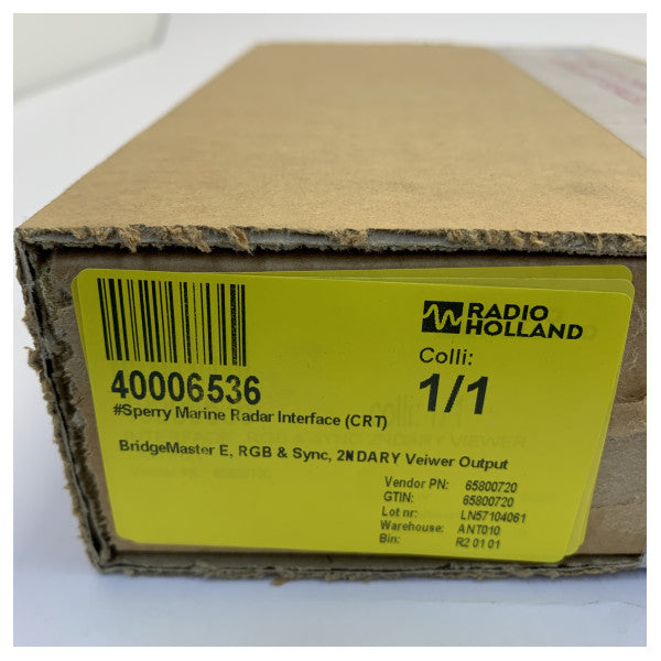 Sperry Marine BridgeMaster E Radar Interface Card RGB Sync 2NDARY 65800720-1