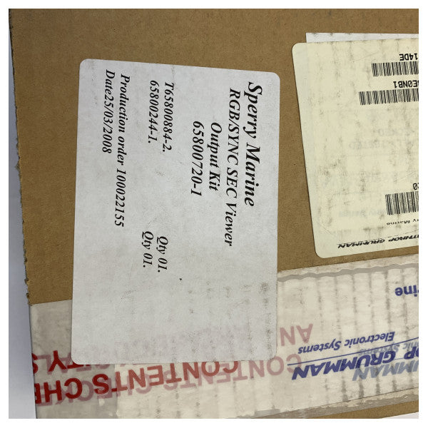 Sperry Marine BridgeMaster E Radar Interface Card RGB Sync 2NDARY 65800720-1