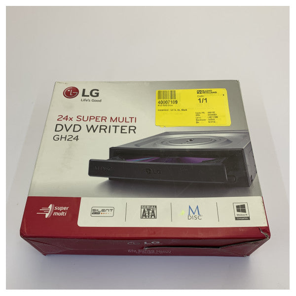 LG GH24NSD1 intern DVD-RW-stasjon 24x SATA Super Multi DL