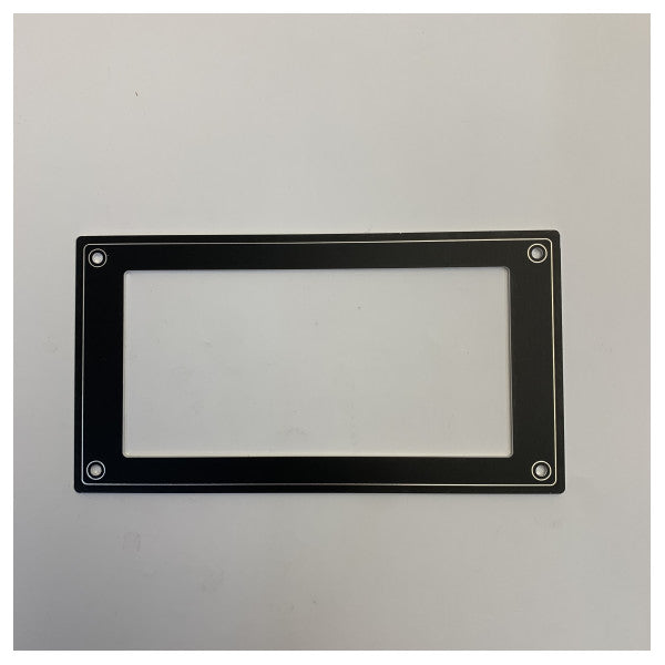 Marble MS451 Flush Mounting Bezel for Yacht Hardware - 144x72mm Black Marine Bra