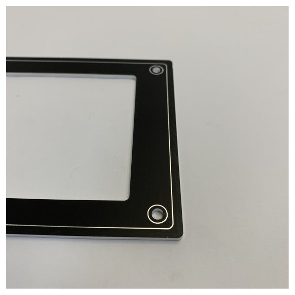 Marble MS451 Flush Mounting Bezel for Yacht Hardware - 144x72mm Black Marine Bra