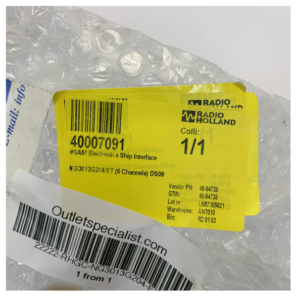 SAM Electronics Ship Interface NG3013G204/ET 6-Channel PCB DS09 Marine Electroni