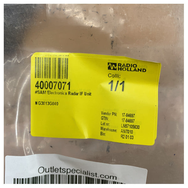 SAM Electronics NG3013G040 Radar IF-enhed, marineteknik-modul - ny