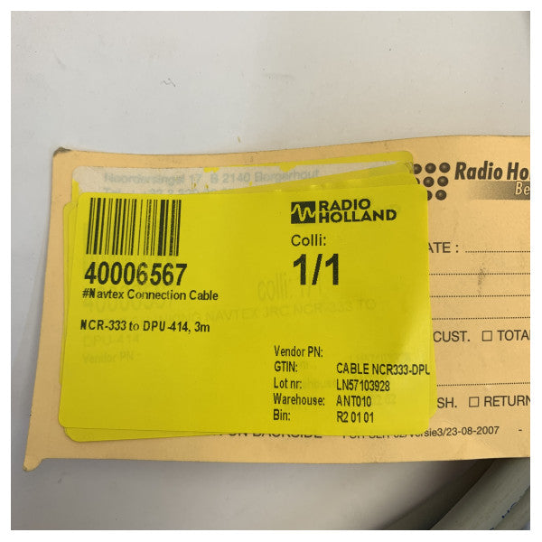Navtex Connection Cable for NCR-333 to DPU-414 Printer 3m