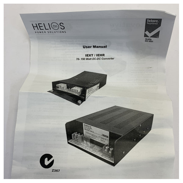 Helios Power Solutions WASSP DC/DC Converter EXT/MV-08 8VDC 6.25A strømforsyning