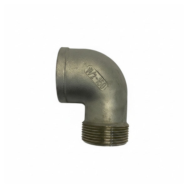 Osculati 316 Stainless Steel 90 degrees Male-Female Elbow 1 1/2 inch 17.124.06