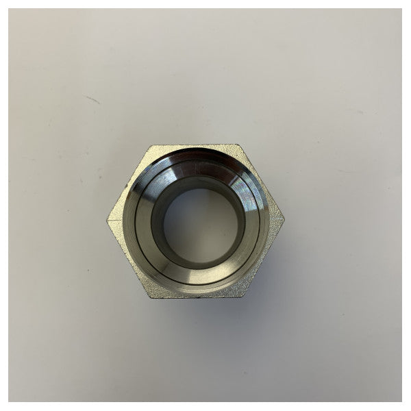 Osculati Conector de espigão fêmea para mangueira de 2 polegadas em aço inoxidável 316 17.210.11