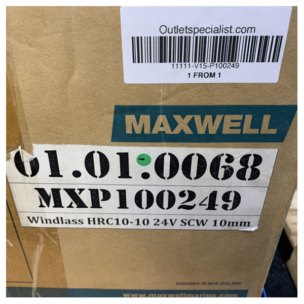 Maxwell HRC10-10 Horizontale Ankerwinde für Seil/Kette 24V 1200W