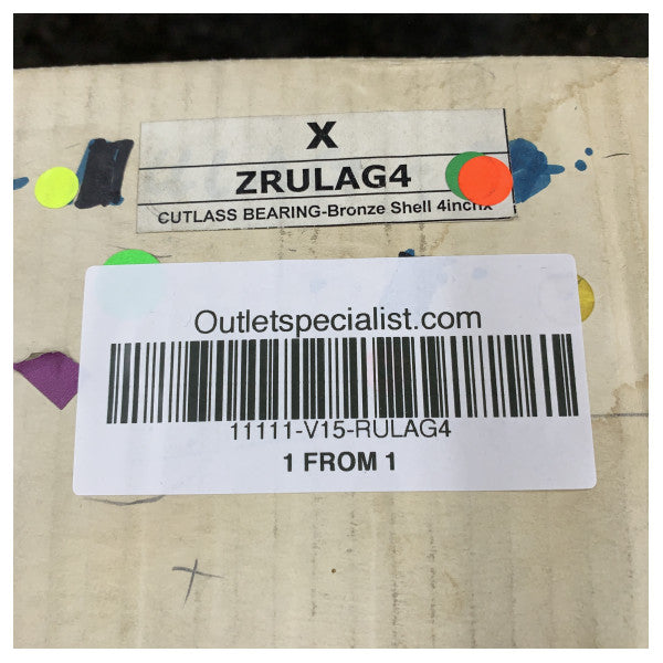 VETUS berings tal-propeller imlubrikat bl-ilma, xaft 4 pulzieri - tul 16 pulzieri