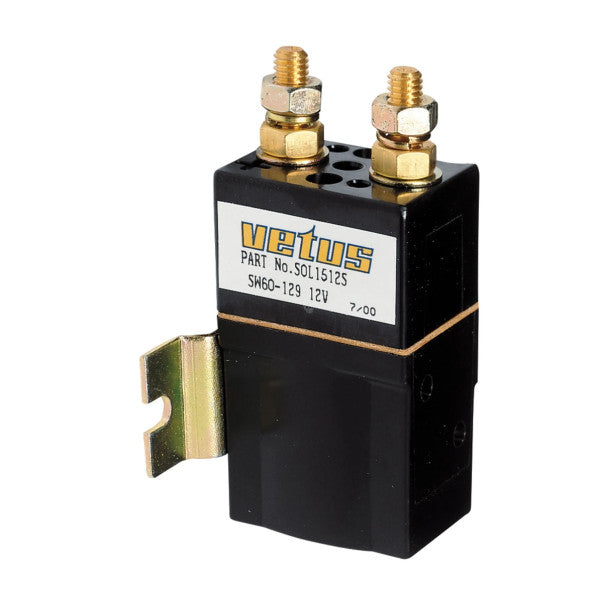 VETUS enkelt relé 24 Volt/6000 Watt M10-terminaler AFST624S