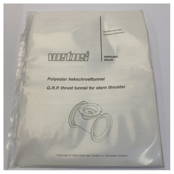 VETUS GRP stern thruster, tunnel diameter 150mm