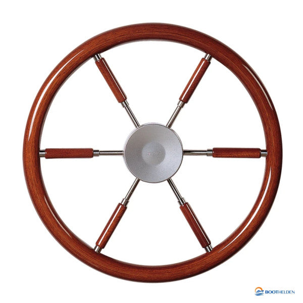 Rota tat-tmun b’riġ u spokes tal-mahogany, 450 mm Vetus KWL45