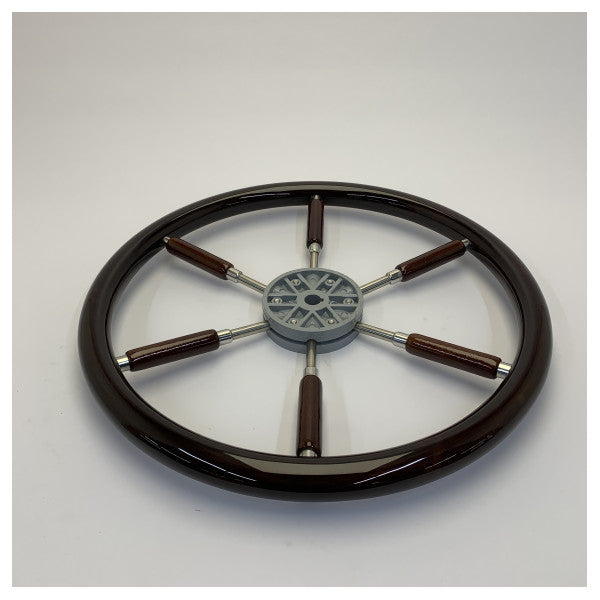 Rota tat-tmun b’riġ u spokes tal-mahogany, 450 mm Vetus KWL45