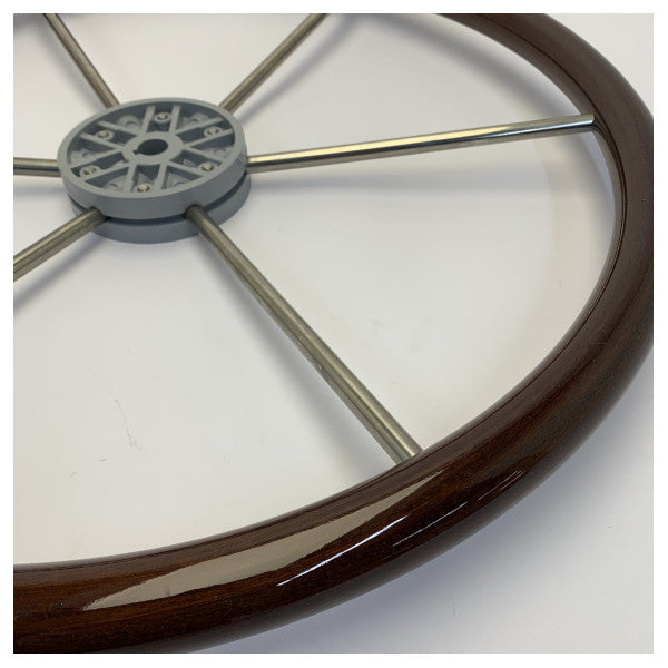 عجلة قيادة Vetus KW55 مع حلقة من خشب الماهوجني 550 مم شاملة الغطاء
