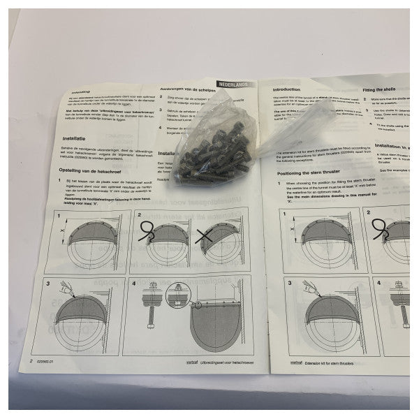 Vetus SDKIT300 Stern thruster extension set for shallow draft Diameter 300 mm