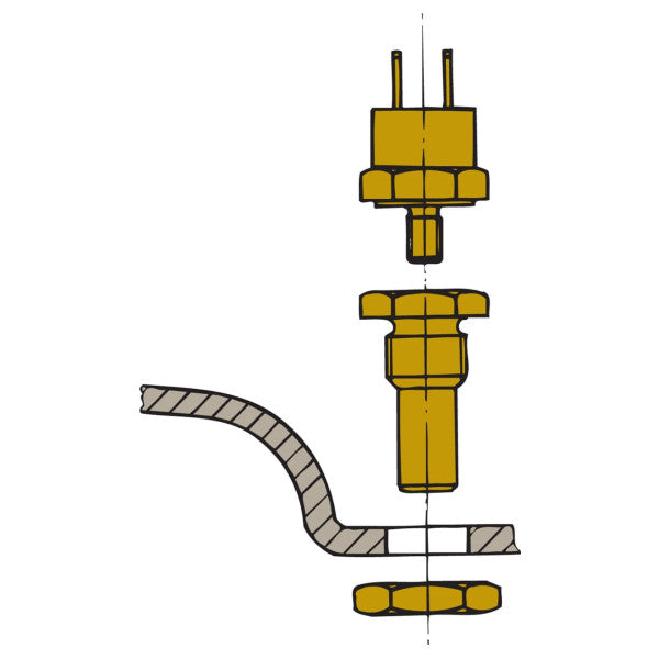 Vetus EXSENSOR Sensor for exhaust alarm To be mounted on the muffler