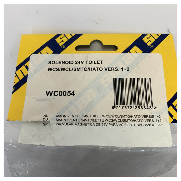 Vetus WC0054 Solenoid Valve 24V Toilet WCS WCL SMTO HATO 1 and 2