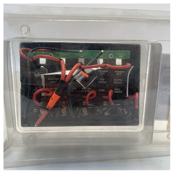 Painel de interruptores eléctricos Allpa Wave de 5 funções com fusível 12V - 14571102