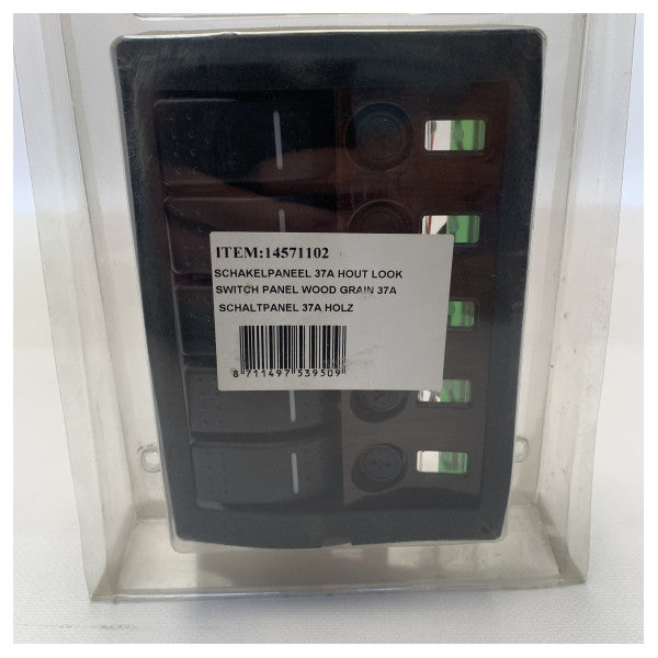 Painel de interruptores eléctricos Allpa Wave de 5 funções com fusível 12V - 14571102