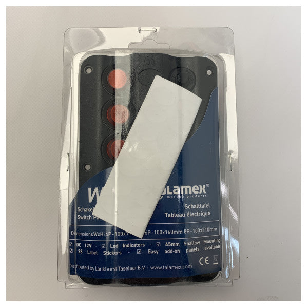 タラメックスウェーブバッテリースイッチパネル6ファンクション12V - 14576011