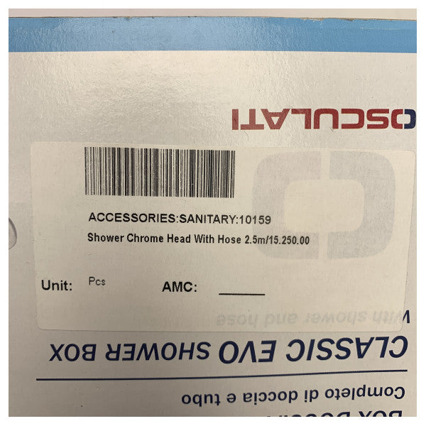 Osculati classic evo white outdoor shower - 15.250.00