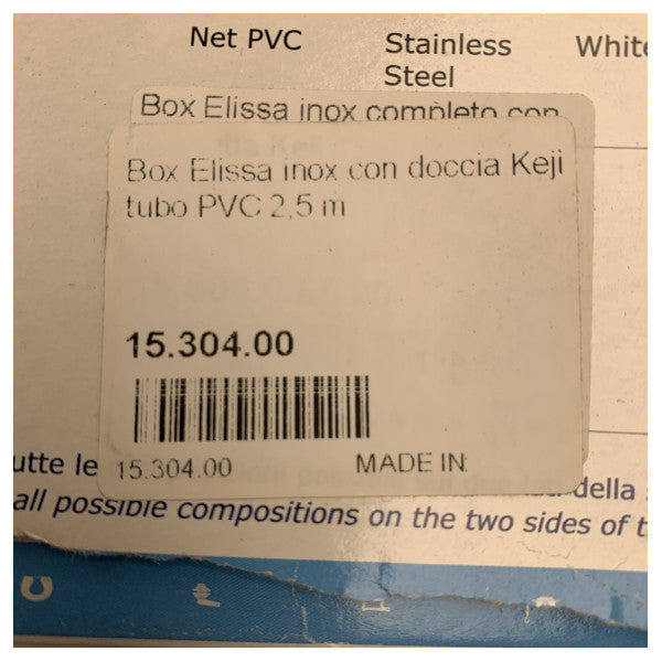 Osculati Marine Paslanmaz Çelik Duş Kutusu, Mikser Musluğu ve 2,5 m PVC Hortum ile Tekneler ve Yatlar için