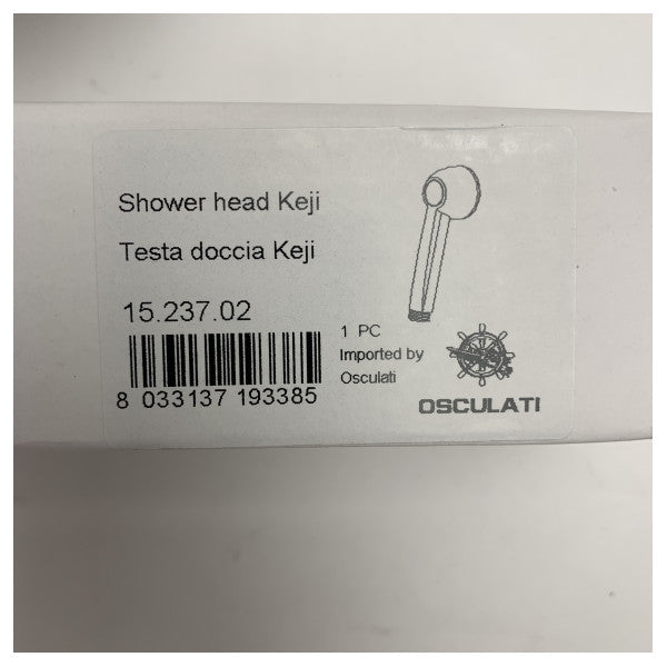 Osculati Marine Edelstahl-Duschbox mit Mischbatterie - Langlebiger 2,5 m Nylonschlauch für Boote und Yachten