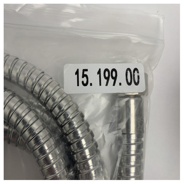 Osculati Marine Edelstahl-Duschbox mit Mischbatterie - Langlebiger 2,5 m Nylonschlauch für Boote und Yachten