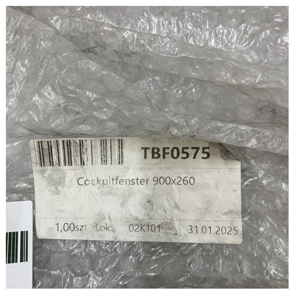 Lewmar 30315200 Flush 3G Bokkapaxxa ta' profil baxx iswed 900 x 260 mm