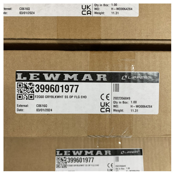 Lewmar Flush 2G Size 60 Apertura coperta - Boccaporto di emergenza - 399601977