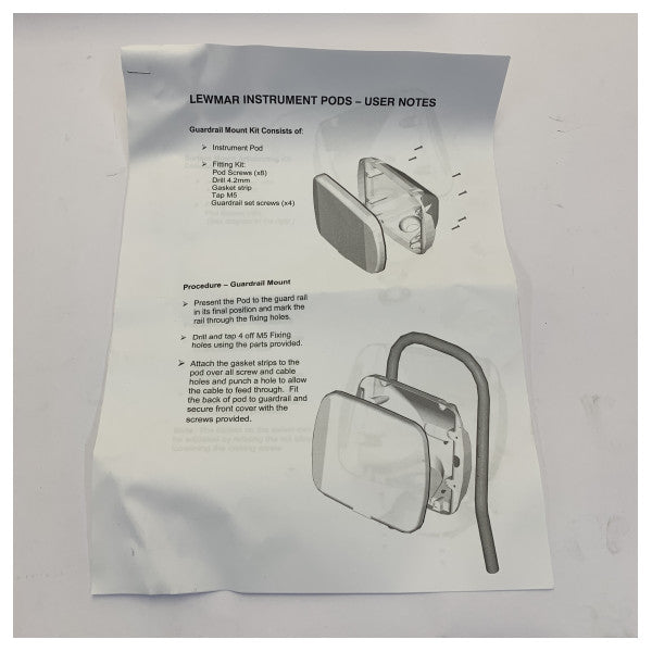 Lewmar Extended Compact Instrument NavPod 304 mm 12 tommer - 89400218