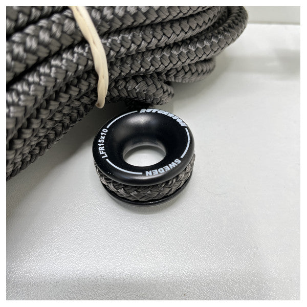 Lancelin schwarz-graues Marinetauwerk 1551A3346Y - Langlebiges, salzwasserbeständiges Nautikseil mit Aluminiumring