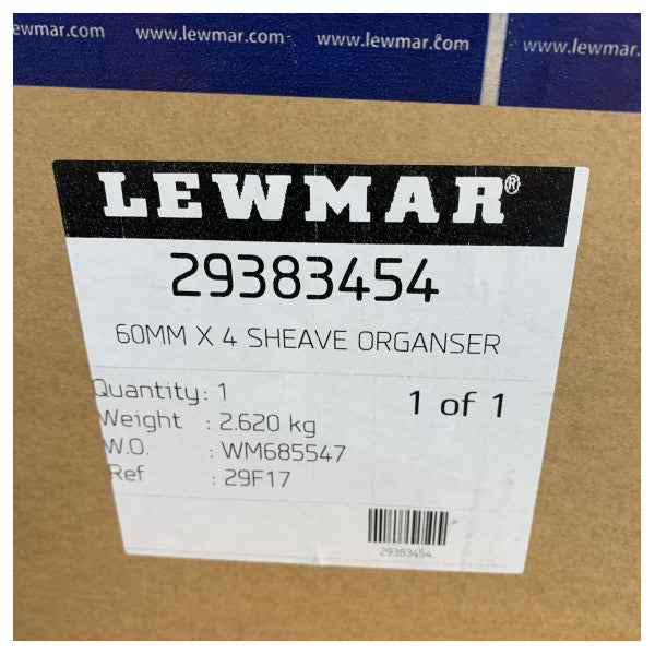 Lewmar 60mm 4-Sheave Deck Organizer - High Capacity - 29383454