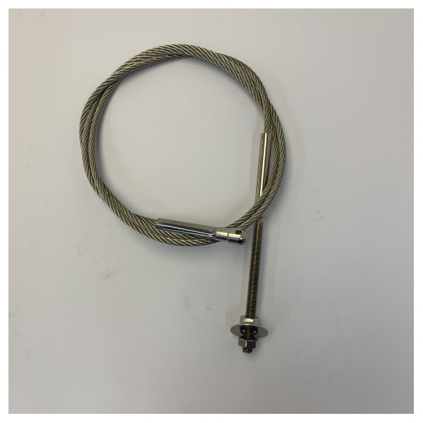 Cable marino Lewmar 89101178 de 6 mm x 1900 mm con espárrago 120 y ojal