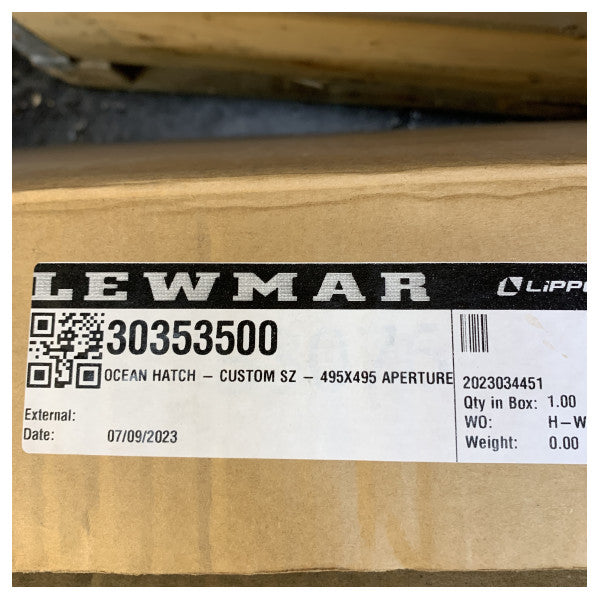 Lewmar Ocean 495 x 495mm Aluminium Deck Hatch - 30353500