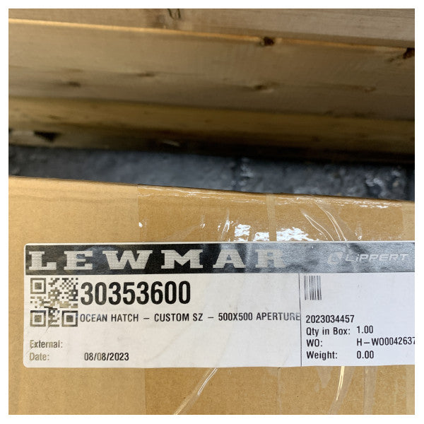 Lewmar Ocean 500 x 500 mm Aluminium Opening Deck-Access Hatch - 30353600