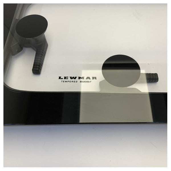 Lewmar 30326300 F3GTP salongvindu med glass 1370 styrbord HR svart ramme