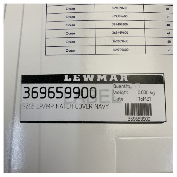 Lewmar Size 65 Low- and Medium Profile Hatch Cover - Navy Blue - 369659900
