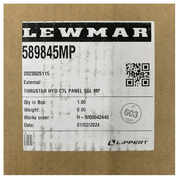 Lewmar Einzel-Hydraulikstrahlruder-Bedienpanel - 589845MP