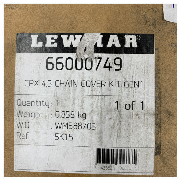 Lewmar 66000749 CPX 4/5 Windlass Chain Cover Kit Gen 1