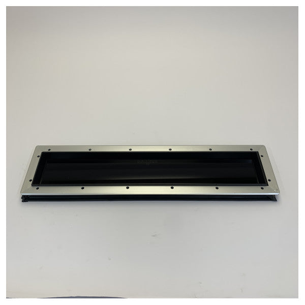 Lewmar Flush Mitre Portlight 150x600mm Dark Grey Black