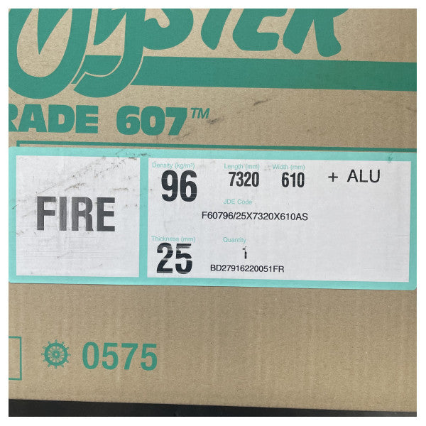 ファイヤーマスター Z1 火災隔離 F60796/25X7320X610AS - L7320 x W610 mm アルミ