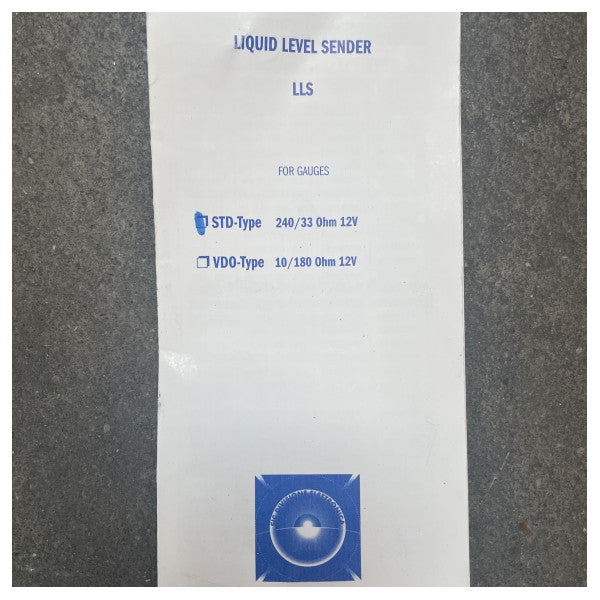 Rostfritt stål STD-typ vätskenivåsensor 240 - 33 Ohm 12V 20 cm - HPY00001/20cm