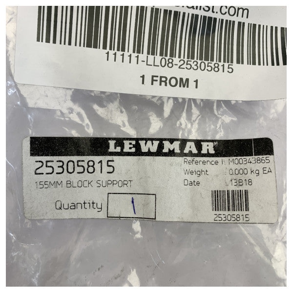 Lewmar 25305815 155mm lohkon tuki