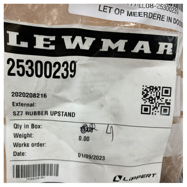 Lewmar 25300239 SZ7 Gummi-Aufstand