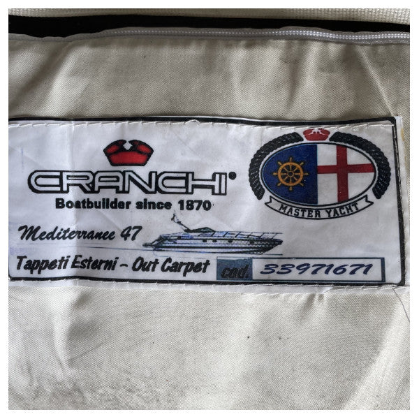 Cranchi Mediterranee 47 Kestävä Sininen Liukumaton Veneen Lattiamatto - 33971671