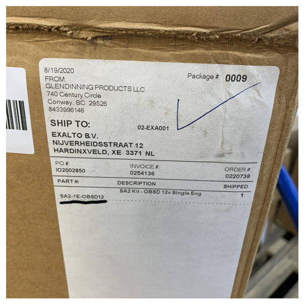 Glendinning SA2 Smart Actuator Système de commande pour moteur hors-bord simple 12 V - SA2-1E-OBSD1