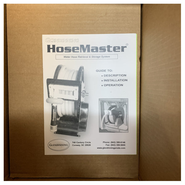 Avvolgitubo acqua Glendinning Hosemaster 12V 35 ft 1/2 inch 05510-12-35