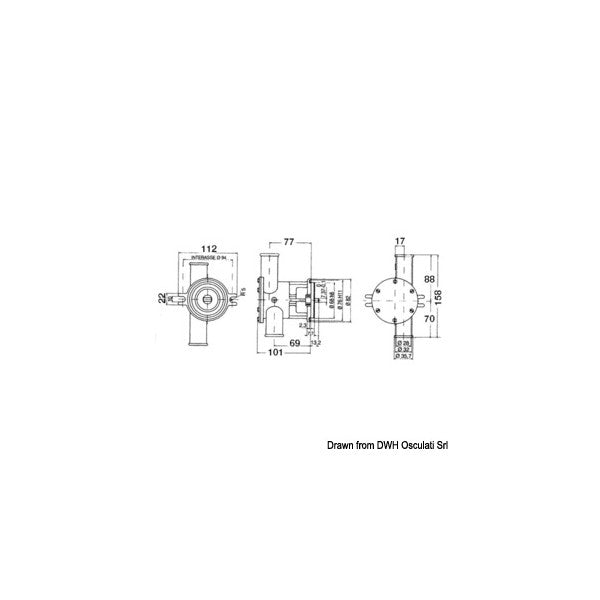 Nauco ST 161 uppopumppu - Kestävä pilssi- ja kiertovesipumppu veneisiin ja laivoihin.